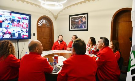 ENCABEZA ALEJANDRO MORENO REUNIÓN DE EVALUACIÓN CON DIRIGENCIAS ESTATALES DEL PRI