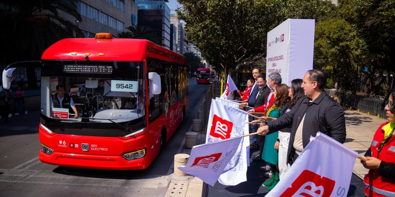 Pone en marcha Clara Brugada nueva ruta Quetzalcóatl del Metrobús; con esto se fortalece la electromovilidad, asegura