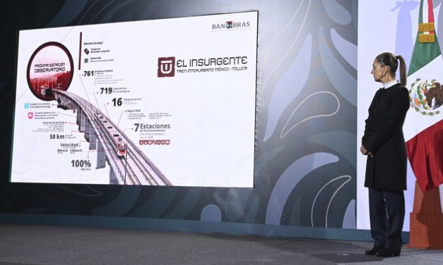 Presidenta Claudia Sheinbaum inaugura tramo Santa Fe-Observatorio del Tren “El Insurgente”; se conecta Toluca con la Ciudad de México