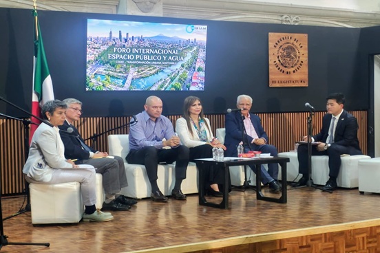 Desde el Congreso capitalino, Miriam Saldaña impulsa transformación hídrica en foro internacional de alto nivel, con participación de expertos internacionales