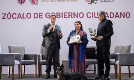 Recibe Clara Brugada reconocimiento “Mujer Resiliencia 2026” de asociación civil por impulso de acciones en materia hídrica