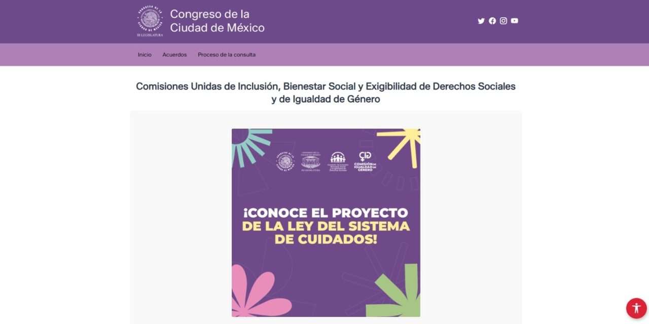 Inicia etapa informativa de la consulta sobre el Sistema de Cuidados