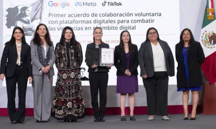 Gobierno de México firma acuerdo de colaboración voluntaria con Google, Meta y TikTok para combatir violencia digital contra las mujeres