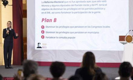 Presidenta enviará Plan B de Reforma Electoral para disminuir privilegios en congresos locales, municipios y fortalecer la consulta popular