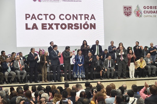 Recibió el Congreso de la Ciudad de México iniciativa de Clara Brugada sobre Extorsión